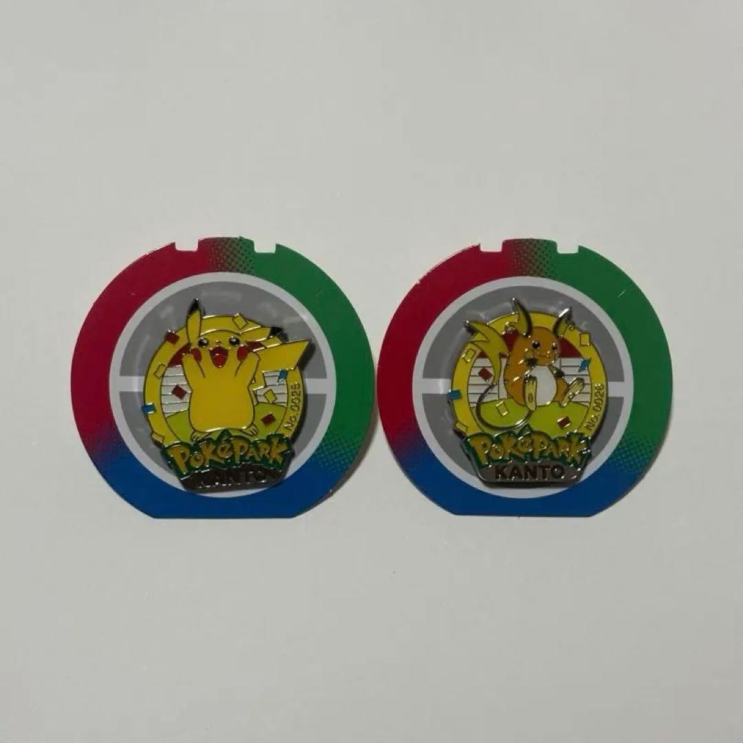ポケパーク ピカチュウ ライチュウ　ピンズ