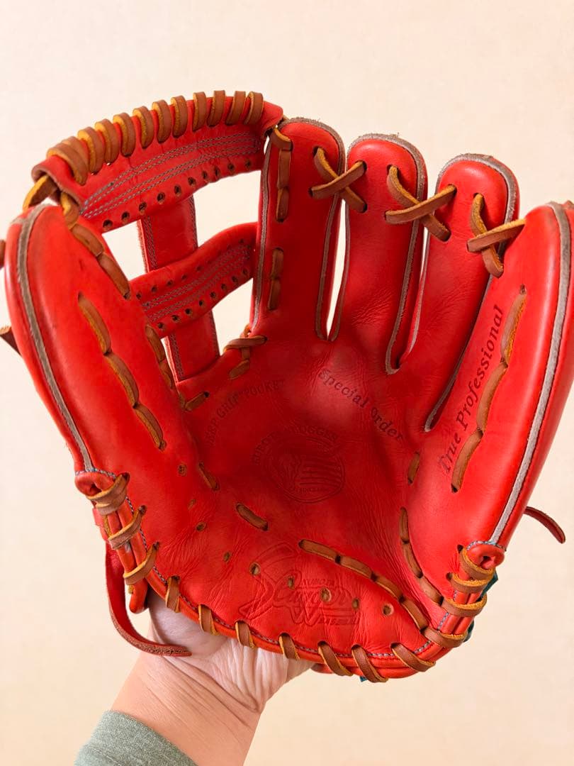 値下げ・slugger 軟式グローブ オレンジ　限定
