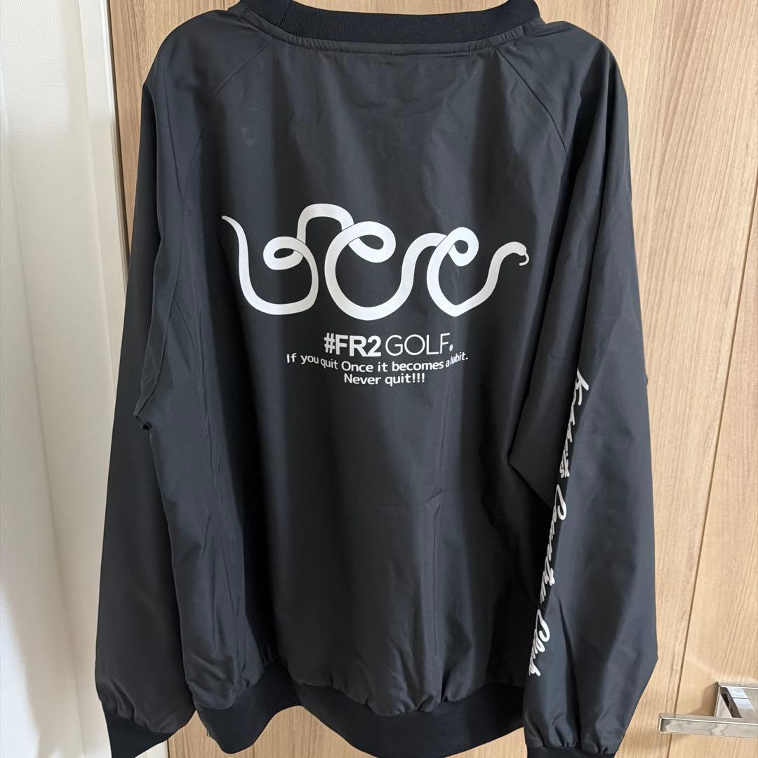 FR2GOLF ブラック クルーネックセーター