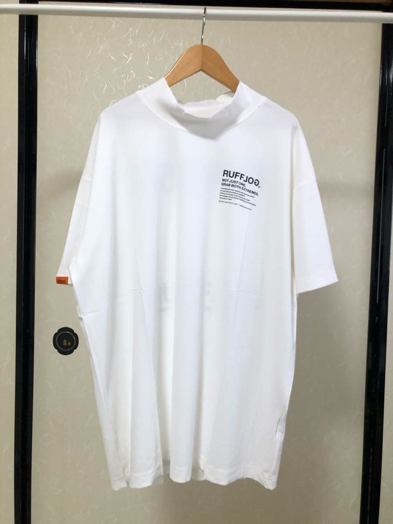 RUFFLOG MOCK NECK TEE サイズM ホワイト