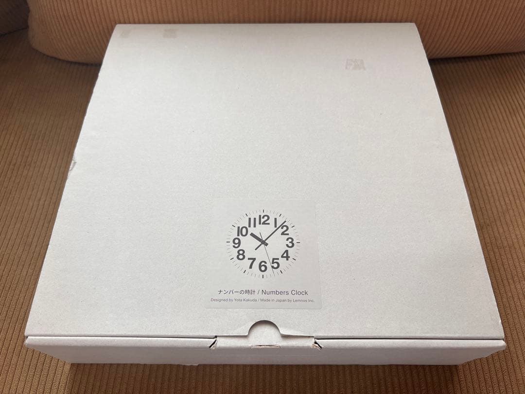 新品 未使用 レムノス ナンバーの時計 電波時計 掛時計