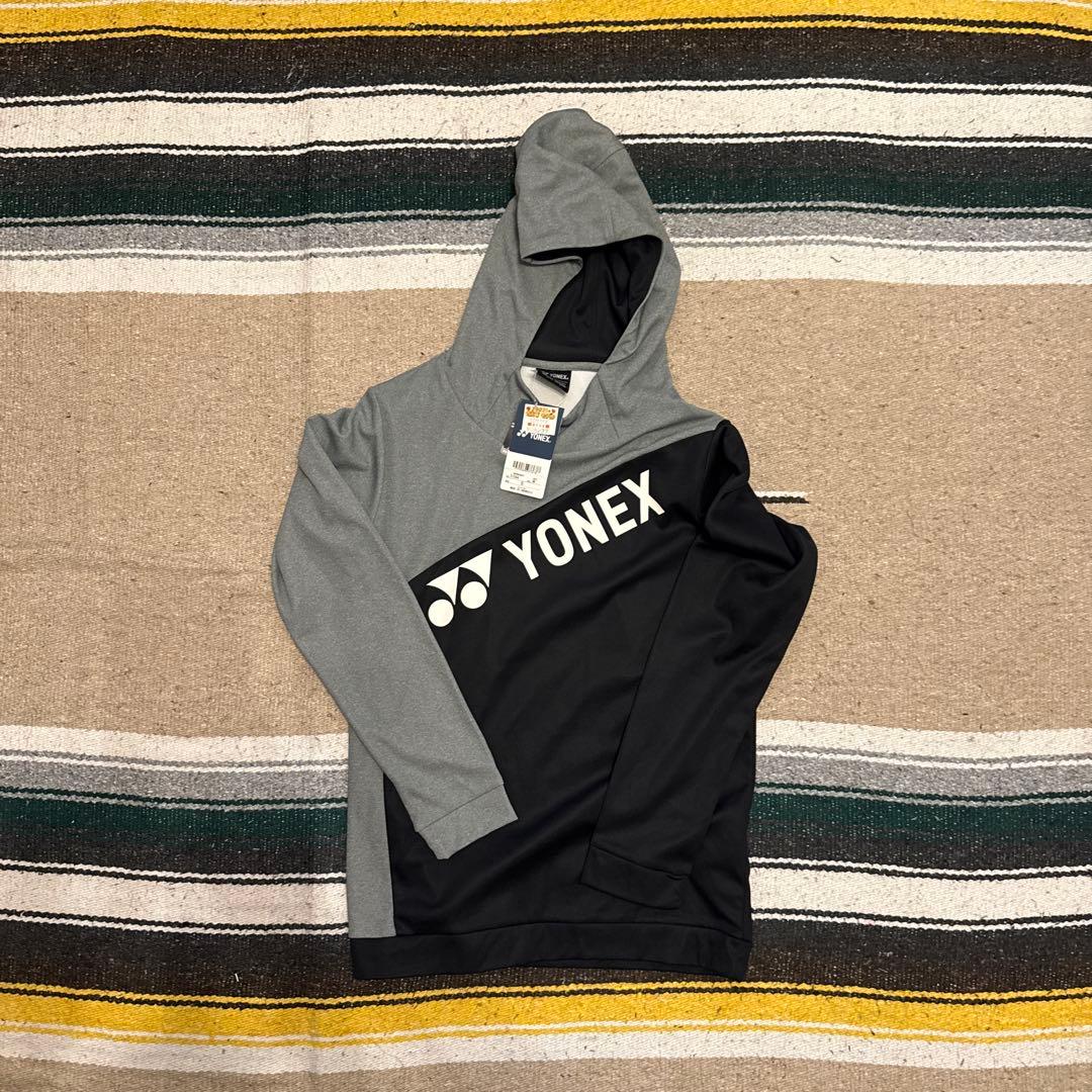 YONEX フード付き長袖パーカー ネイビー＋グレーブラック　セット