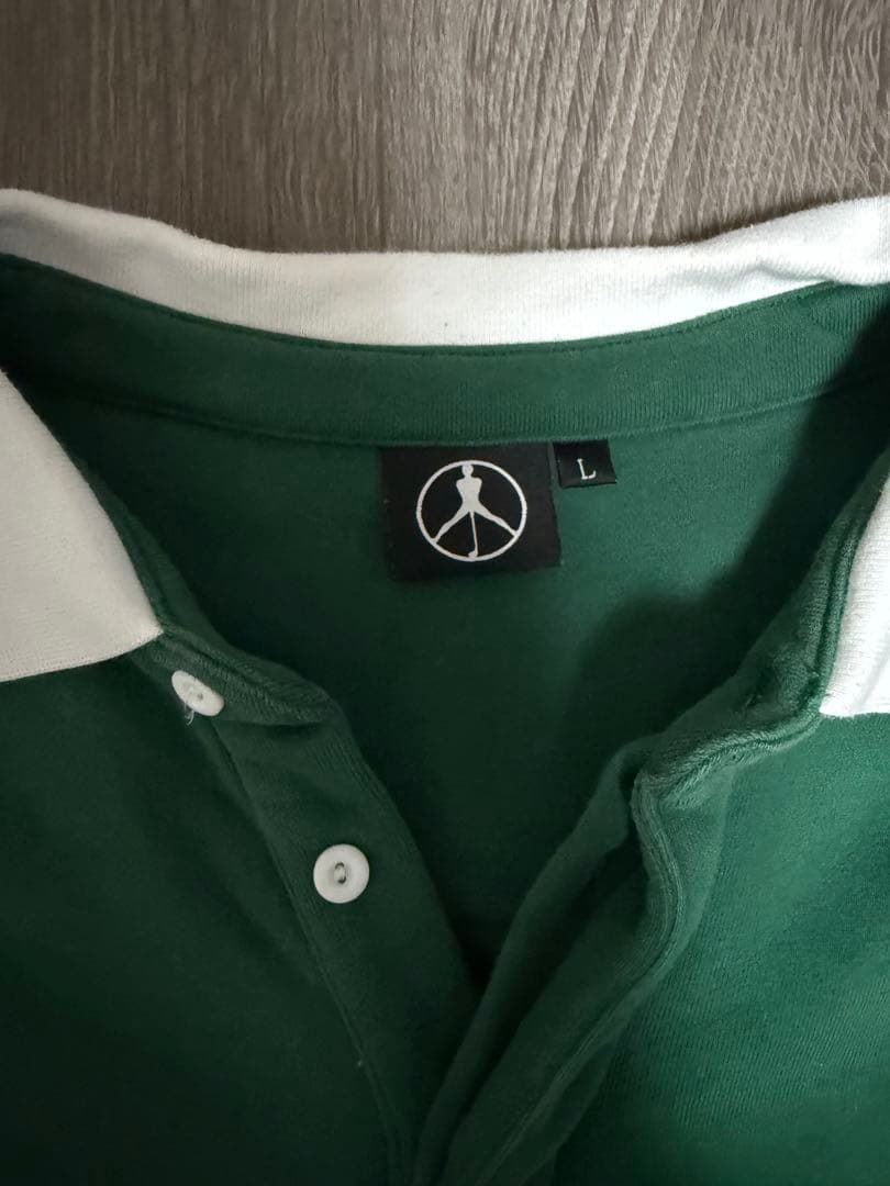 GOLFICKERSゴルフィッカーズ長袖スウェットポロシャツXLグリーン