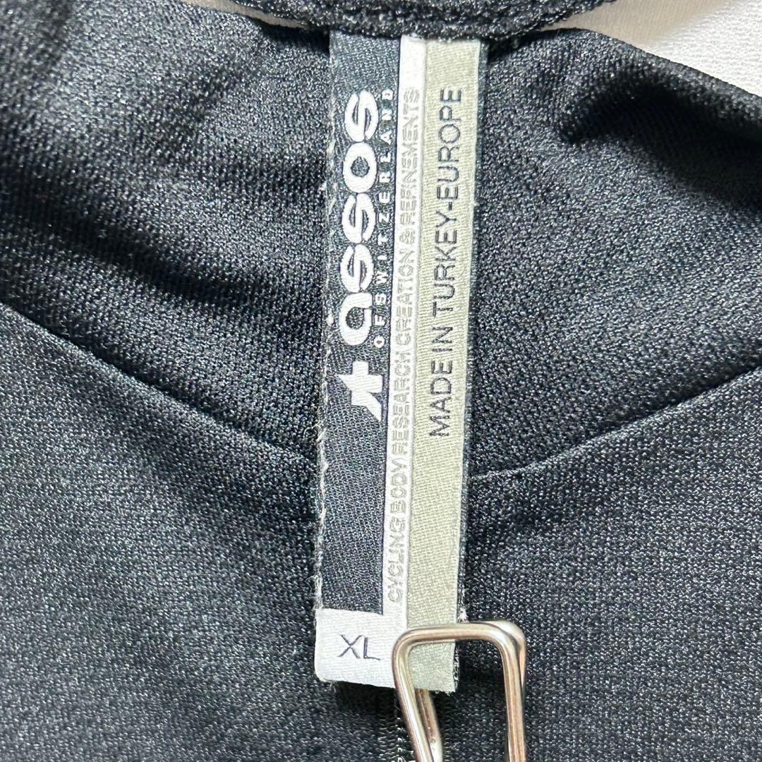 アソス SS MILLE サイクルジャージ 半袖 XL ビッグサイズ 黒白