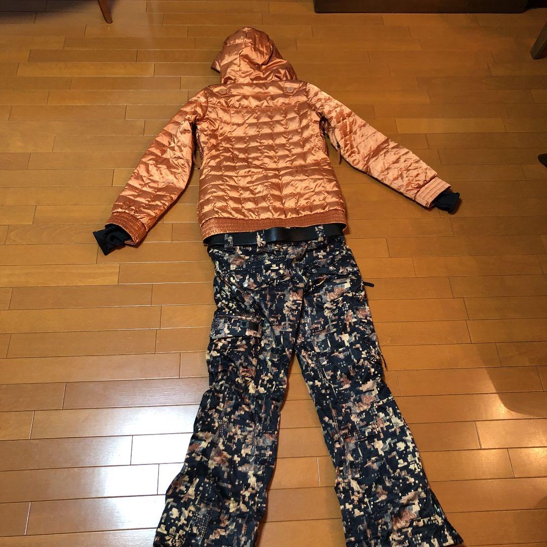 【大幅値引きしました】burtonオレンジジャケット&パンツコーデ