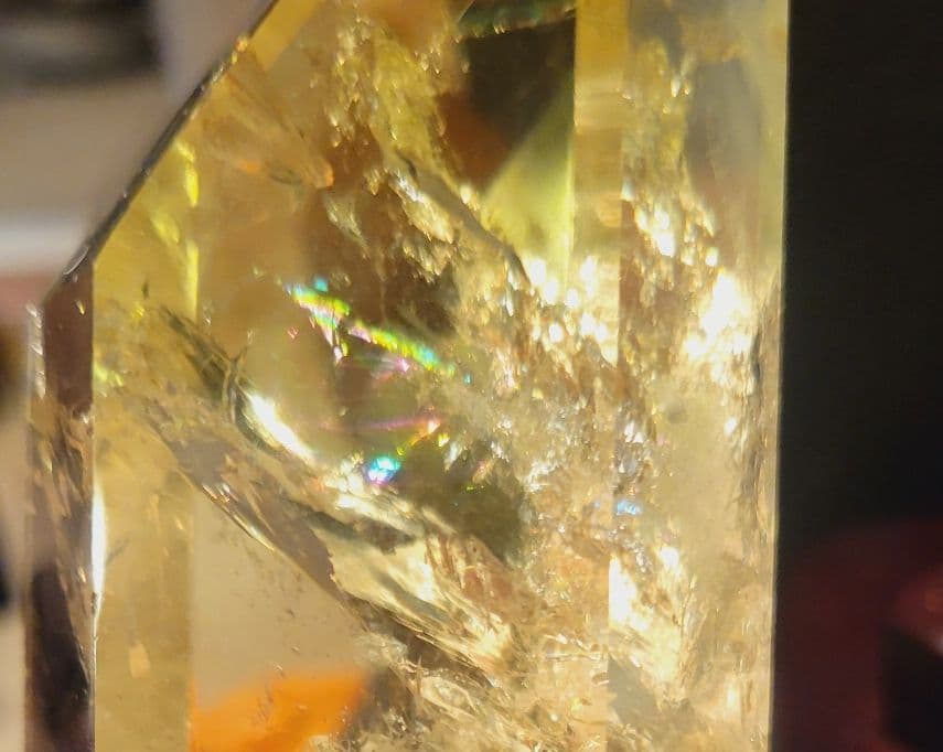！最安値！！財運！！最強金運アップ！天然シトリン水晶！！流木台座付き