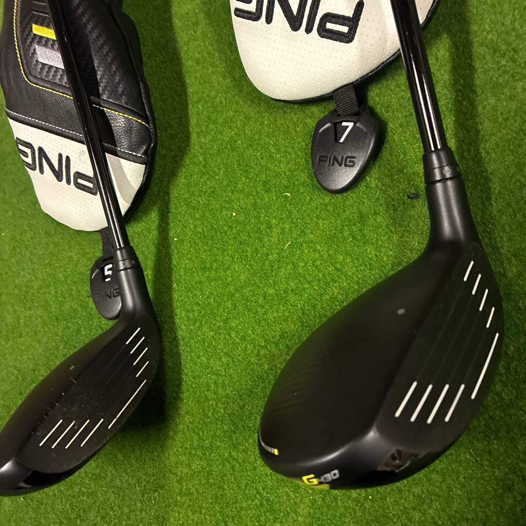 PING g430フェアウェイウッド 5番 7番セット 純正SRシャフト