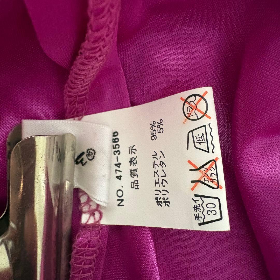 紫 シフォン ドレス 社交ダンス ステージ衣装 カラオケ発表会