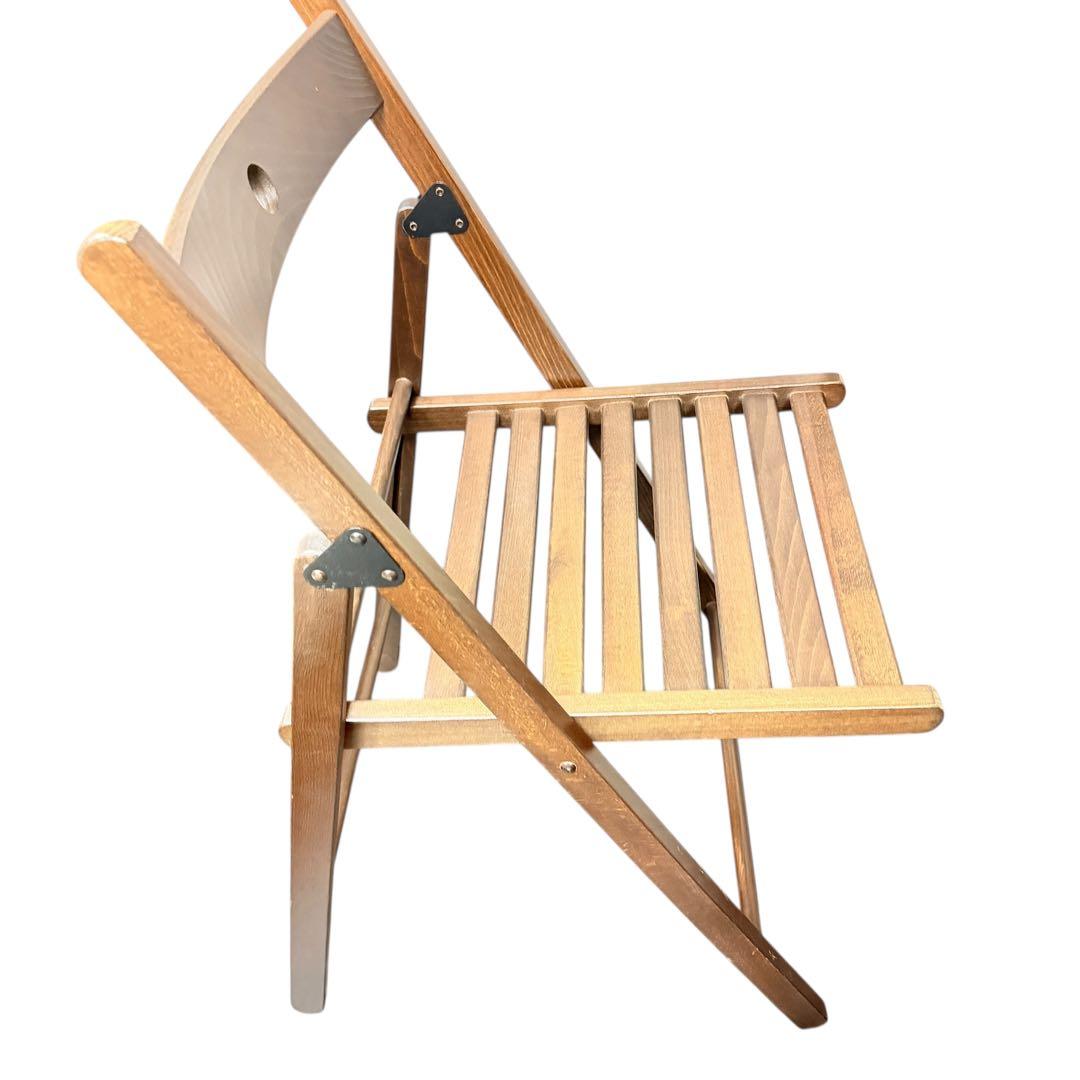 ① 2脚セット IKEA TERJE イケア ウッドチェア 椅子 ガーデン