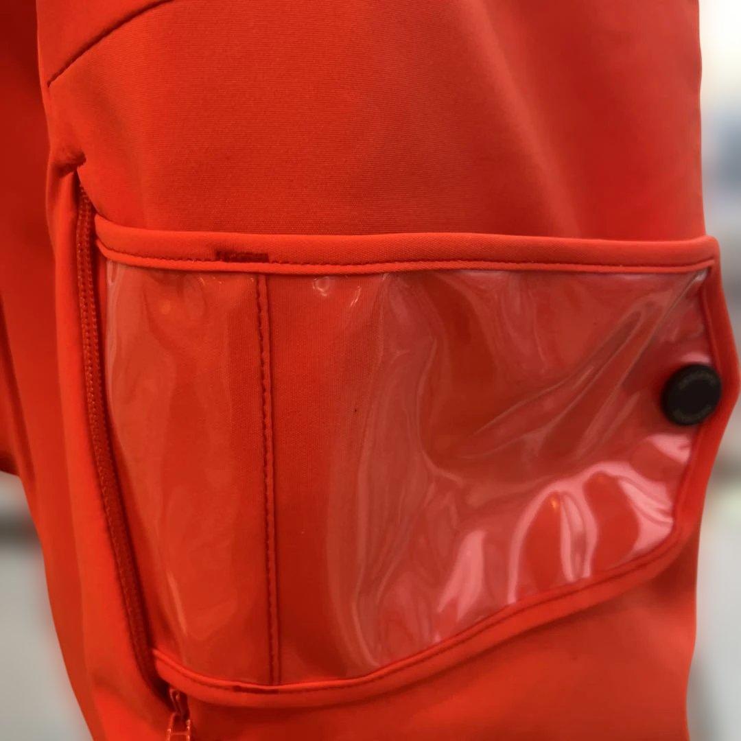 DESCENTE swiss ski フード付きジャケット 赤黒