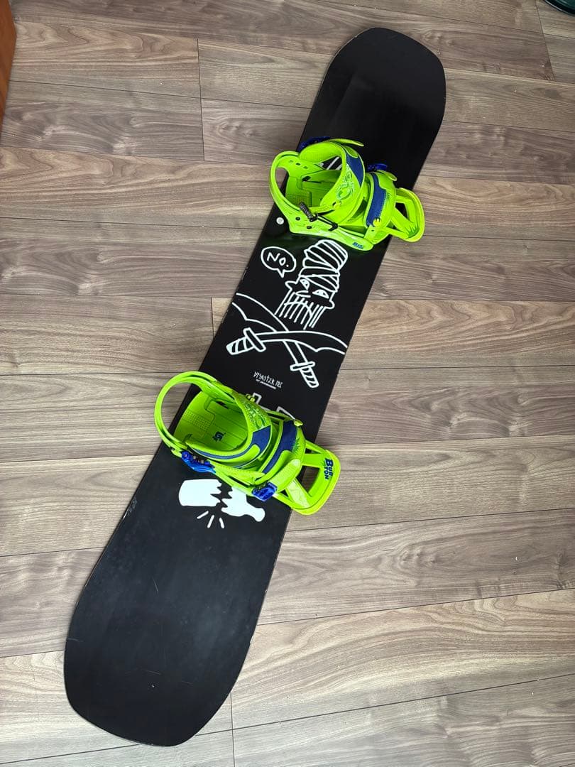 Burtonスノーボードセット(DISASTER153➕ビンディングM➕ケース)