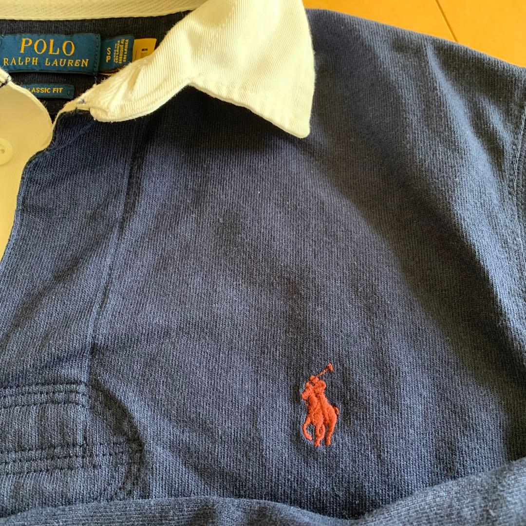 POLO RALPH LAUREN ネイビー ラガーシャツ S