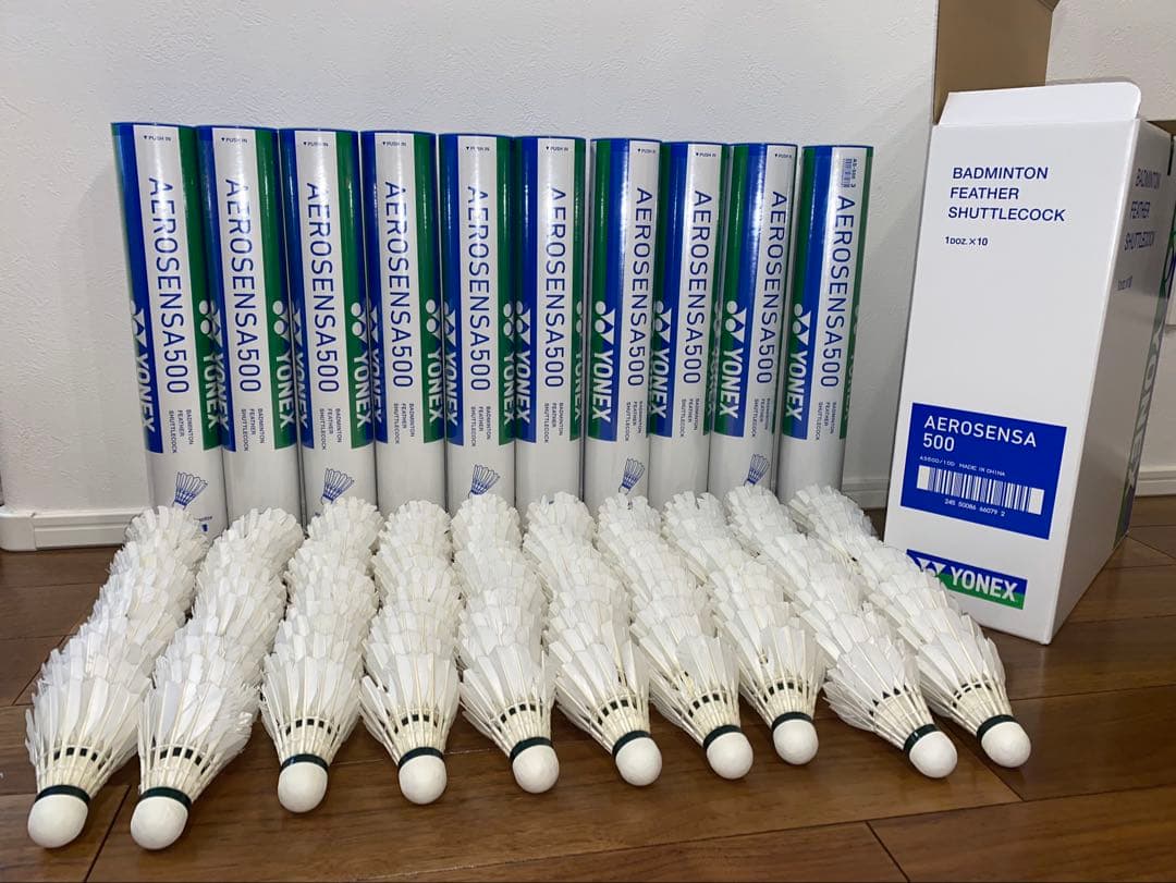 YONEX AEROSENSA 500 中古シャトル 120個 基礎打ち ノック