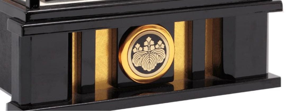 東京久月　家紋付き破魔弓ガラスケース１７号・間口約３１×奥行約２４×高さ約６２㎝