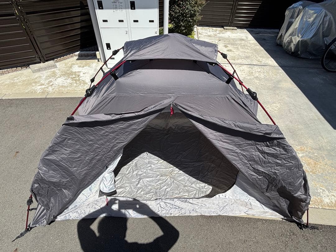 DOD ドッペルギャンガー ライダース ワンタッチテント グレー 中古