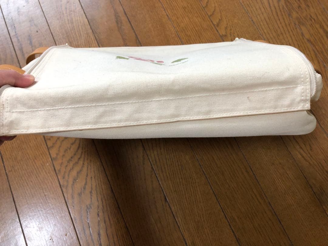 マニーローズ　キャンパス生地　収納ボックス　使用感あり　中古品