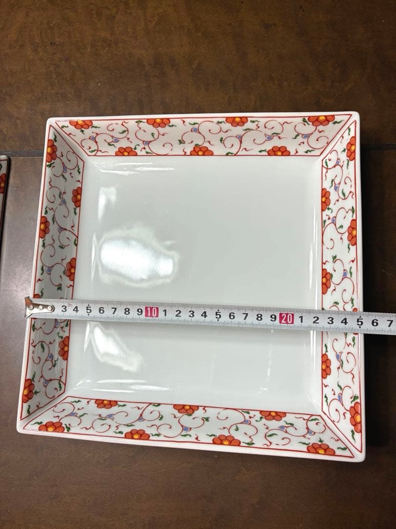 有田焼 清秀 四角皿 2枚セット 25cm 大皿