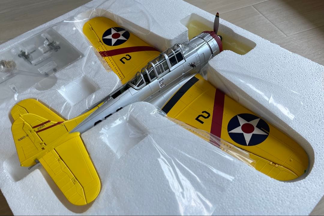 絶版新品希少　ホビーマスター 1/32 米海軍 SBD-2 空母レキシントン