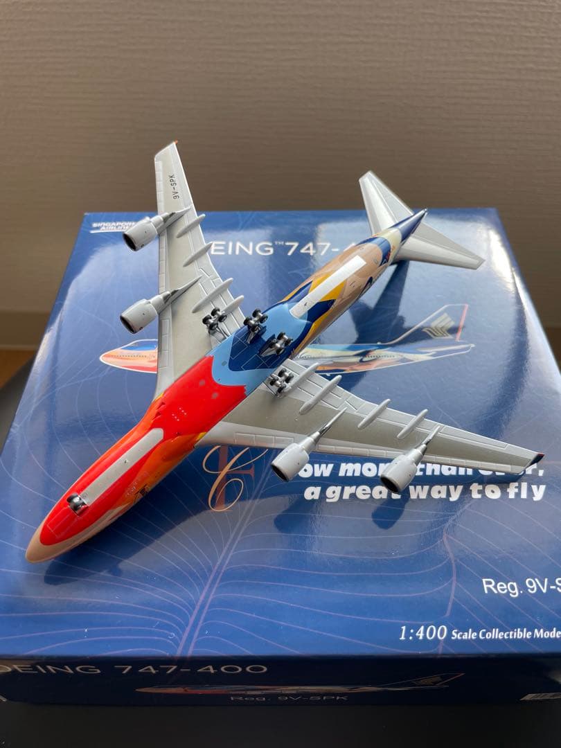 NGmodels 1:400 B747-400 シンガポール航空 9V-SPK