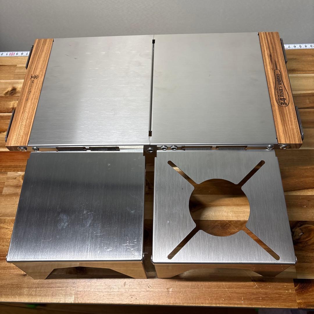【未使用品】MounDoor 遮熱テーブル　焚火シートのおまけ付き