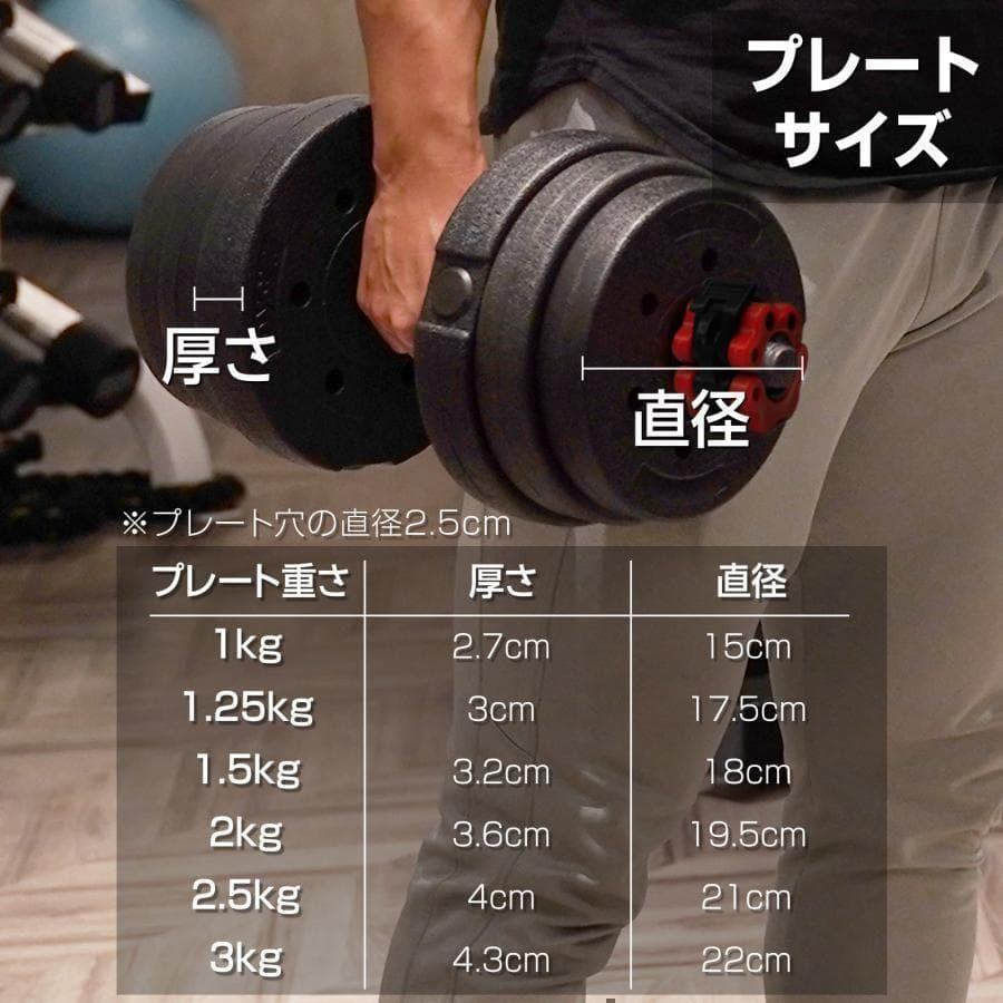 2512ダンベル 可変式20kg可変式ダンベル 40kg 多機能2個セット