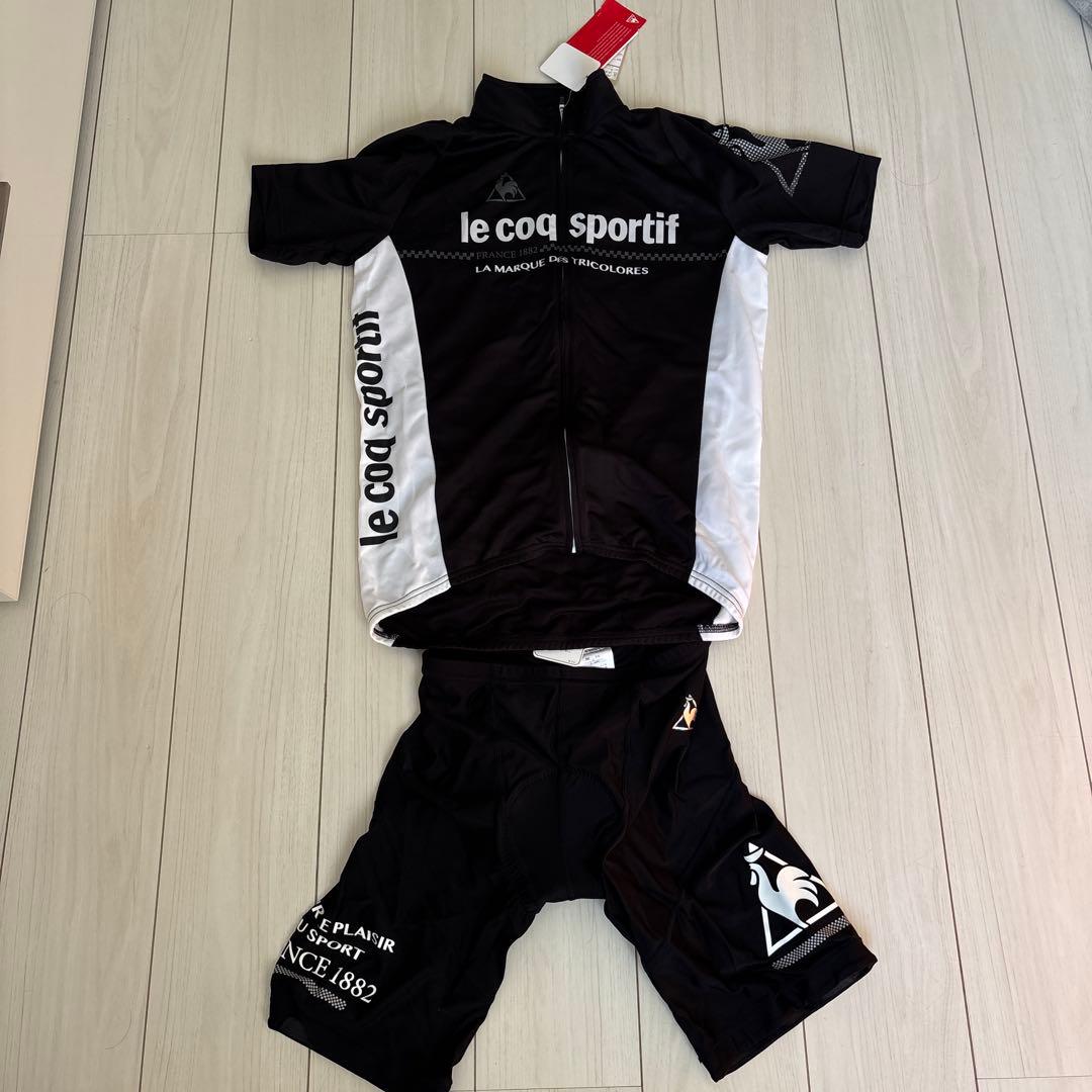 le coq sportif サイクルジャージ L ブラックホワイト ルコック