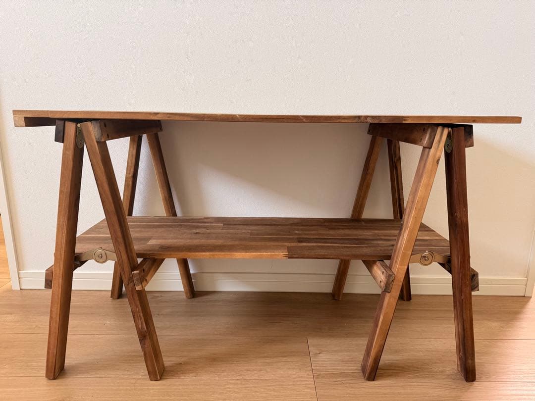ビジョンピークスアカシアキッチンラックテーブルLOW VP160404L01