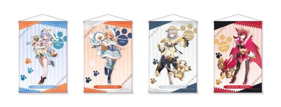 カプとれ限定 モンスターハンター×ホロライブ タペストリー 全8種セット