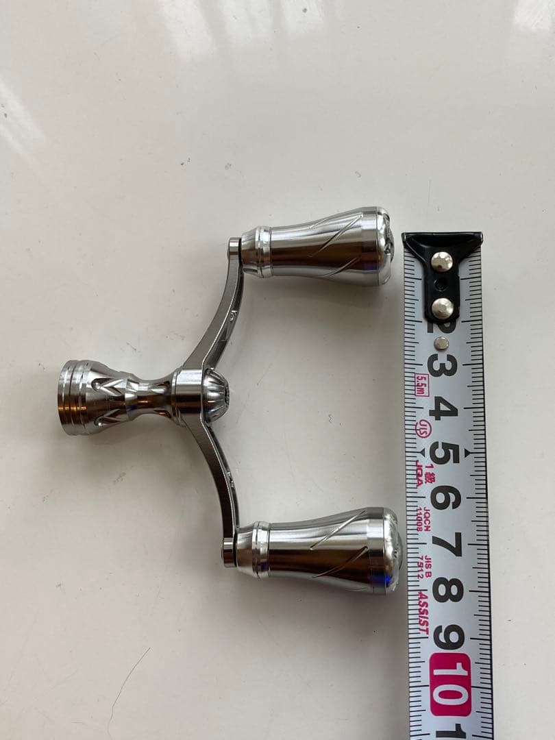 希少 ゴメクサス ダブルハンドル 72mmスピニングリールパーツ シルバー