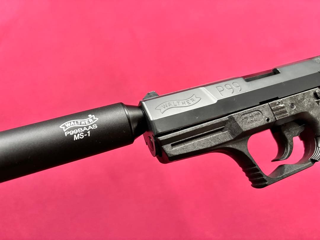 刻印向き合わせ済み ワルサーP99＋サプレッサー（GBB）