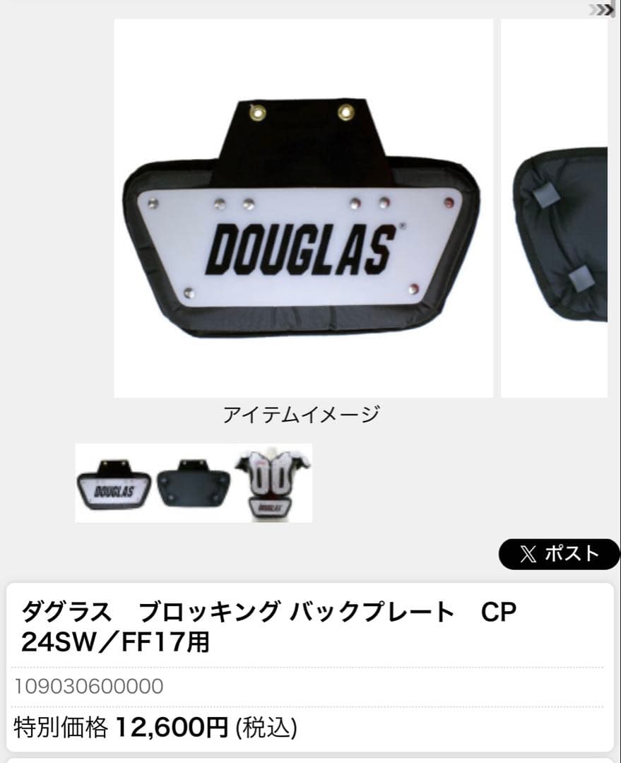 ダグラスFF17 肩フラップ最小サイズ変更モデル