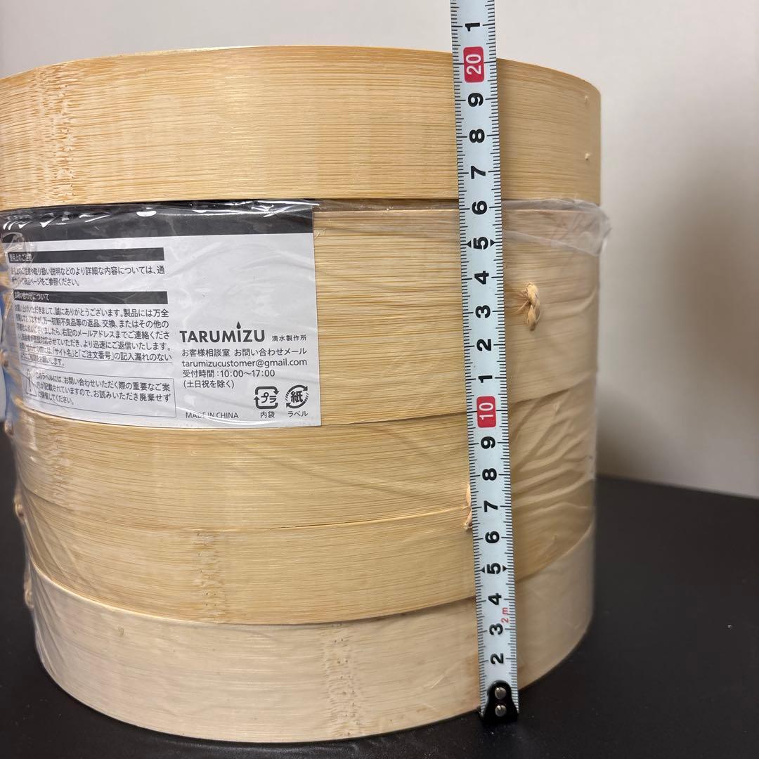 HA1434 未使用 滴水のせいろ 24cm TARUMIZU 二段 蒸し器