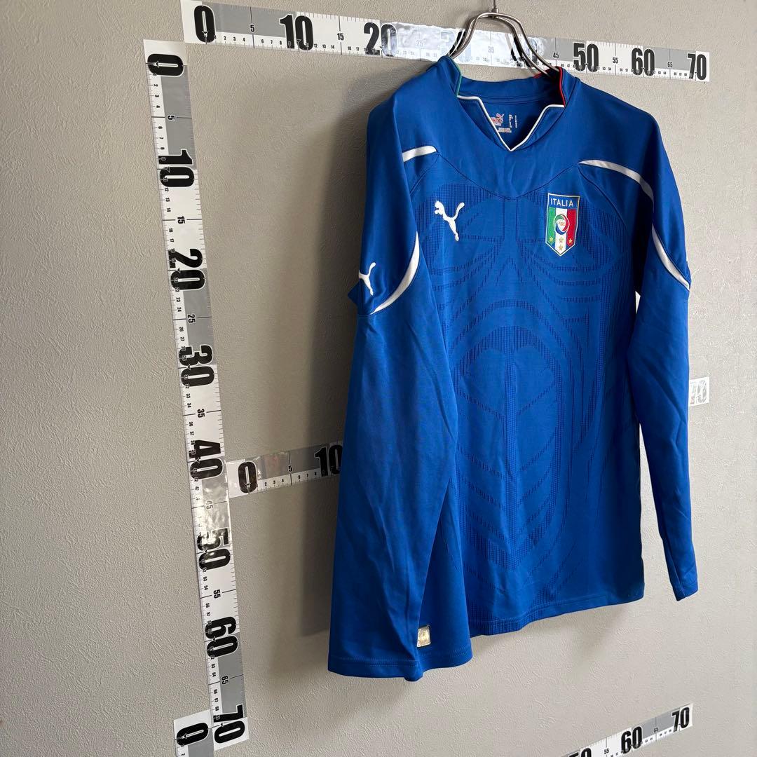 PUMA プーマ サッカー イタリア代表ゲームシャツ 長袖ユニフォーム 2010
