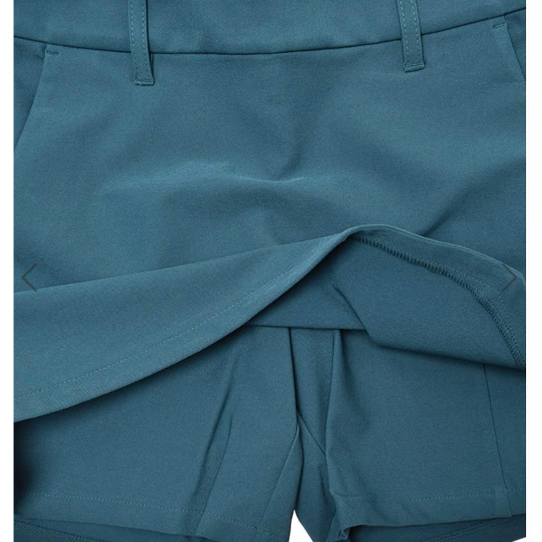 DESCENTE GOLF ツイルプリーツショートパンツ Sサイズ 春夏 美品