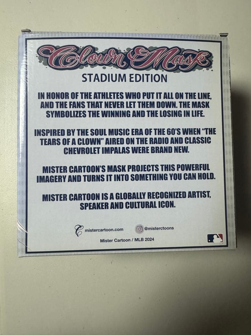 記念グッズ Clown Mask Stadium EditionMister Cartoon