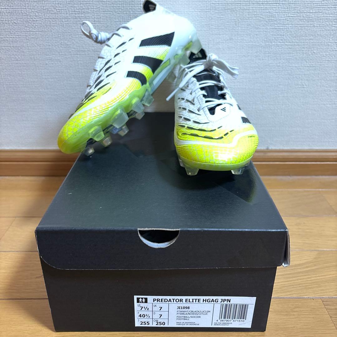 adidas プレデターエリートHG/AG ホワイト/イエロー/ブラック