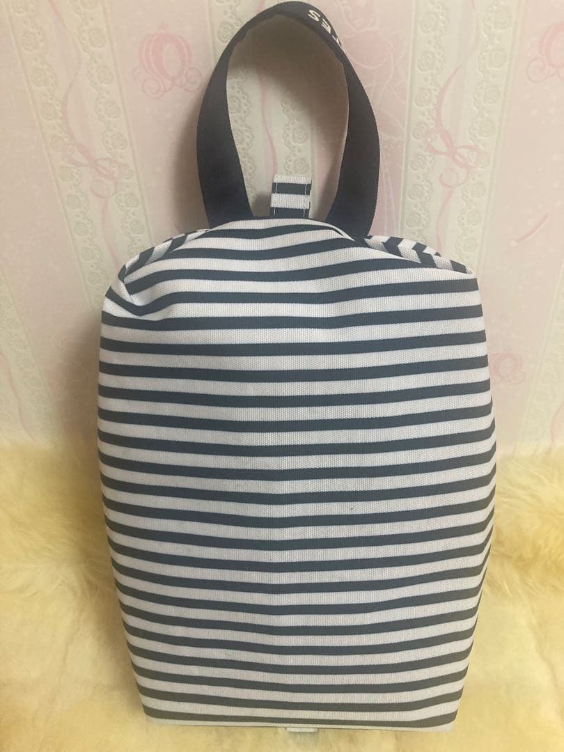 【美品】PEARLY GATES ストライプ ゴルフ シューズケース