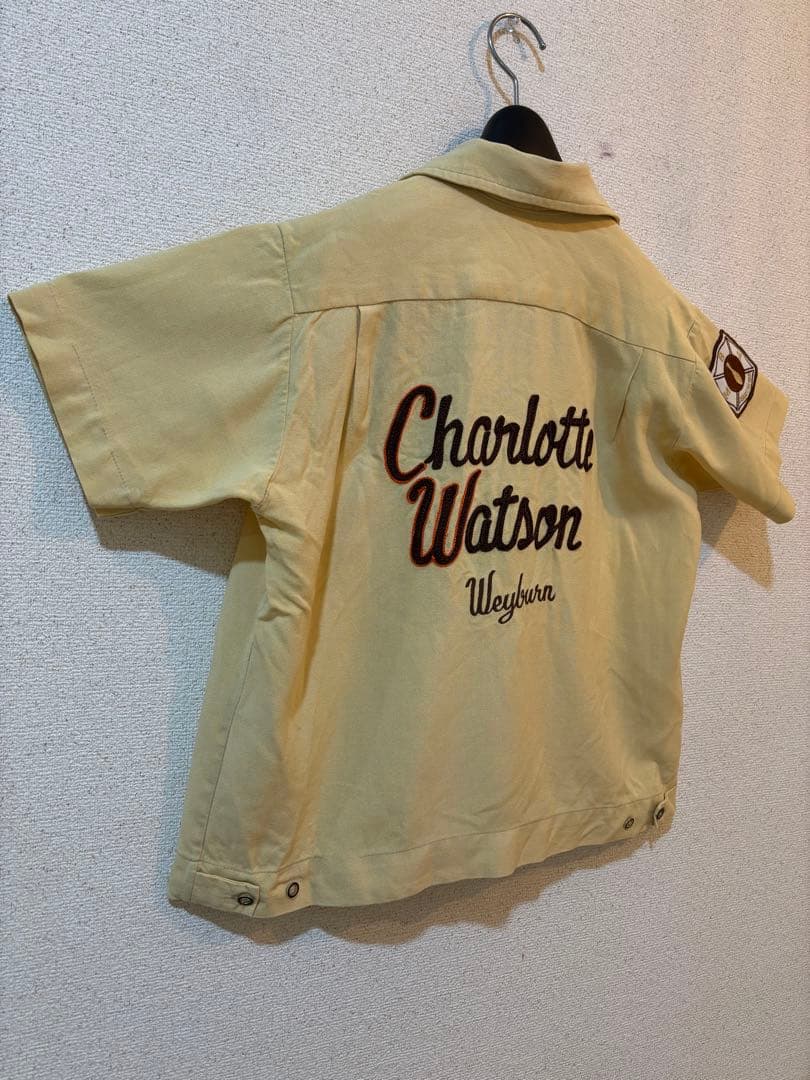 【60s】Charlotte Watsonボウリングシャツ ビンテージ