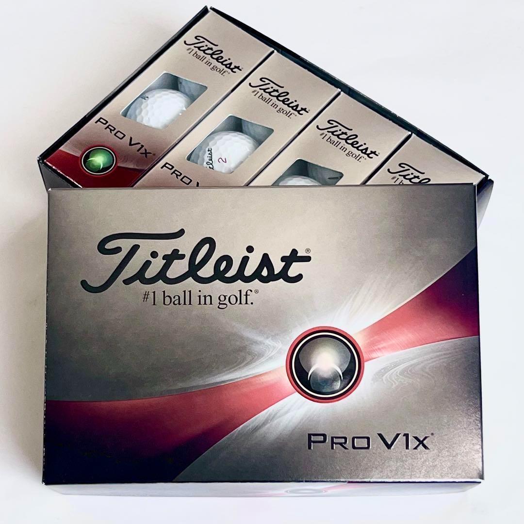 【新品】PRO V1x ホワイト Titleist ゴルフボール 1ダース