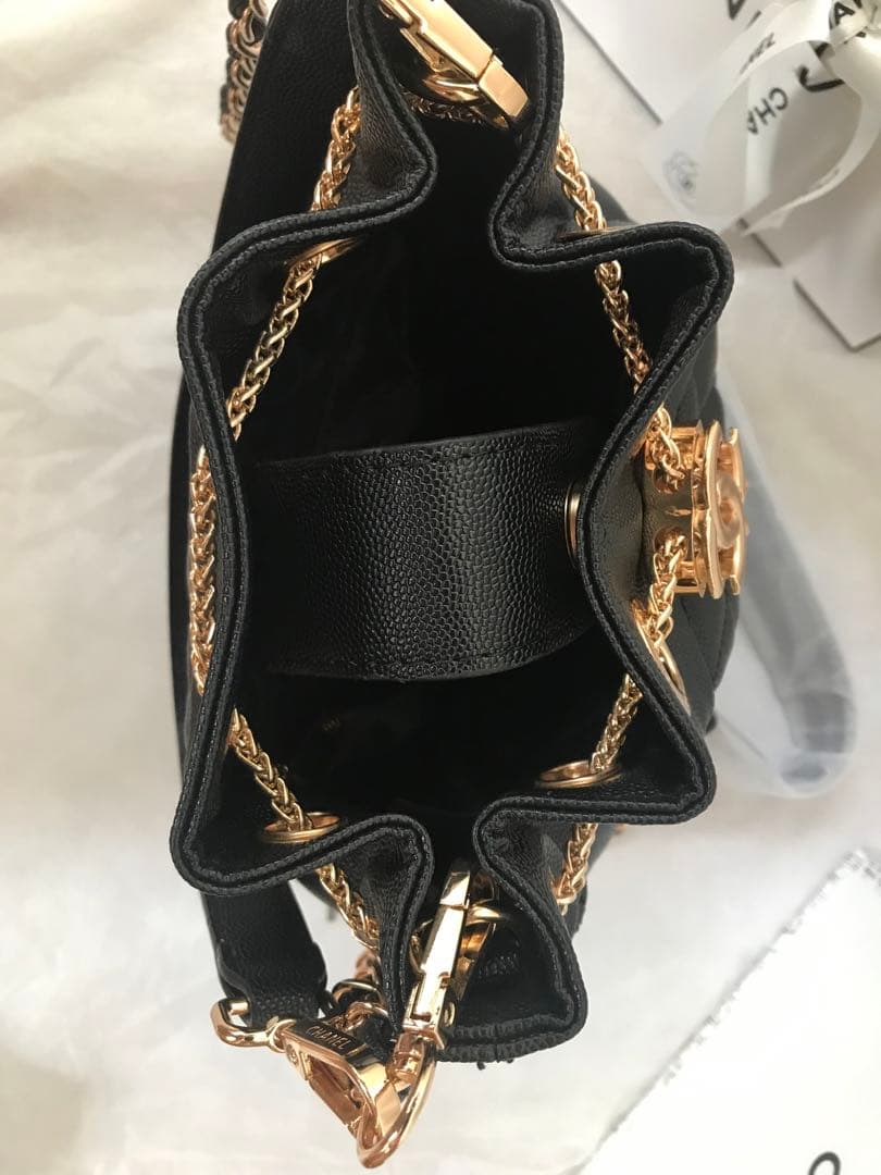 CHANEL ノベルティ 2way 巾着ショルダーバッグ