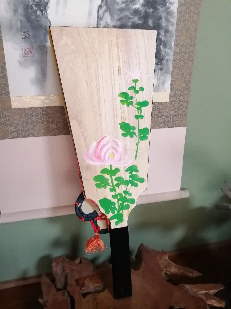 お正月飾り　木目込人形　羽子板飾り