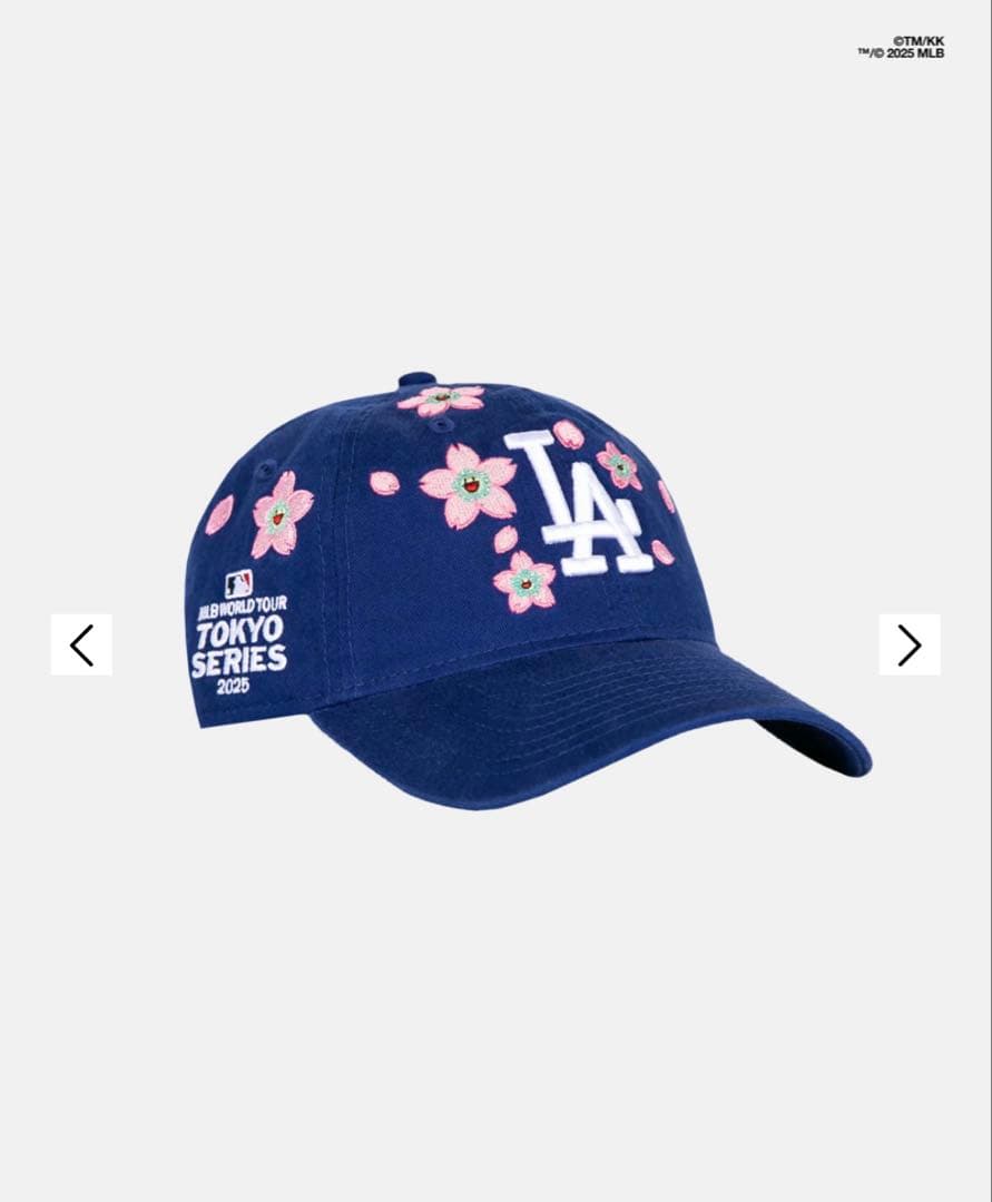 村上隆 x ドジャース new era 9 twenty キャップ 青