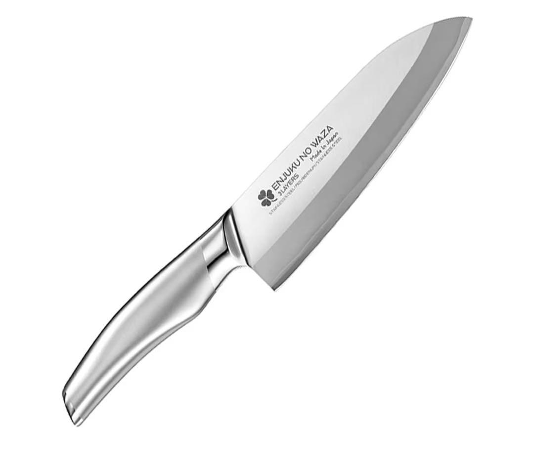 よこやま 燕熟の技 「クローバー」 三徳包丁 170mm EJH-1500