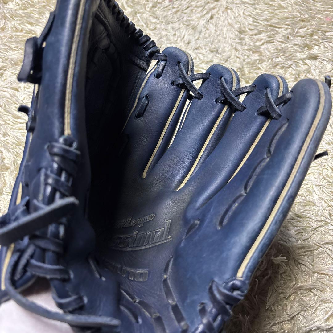 MIZUNO ミズノ ビッグM 軟式グローブ 一般 投手用 和田モデル ネイビー