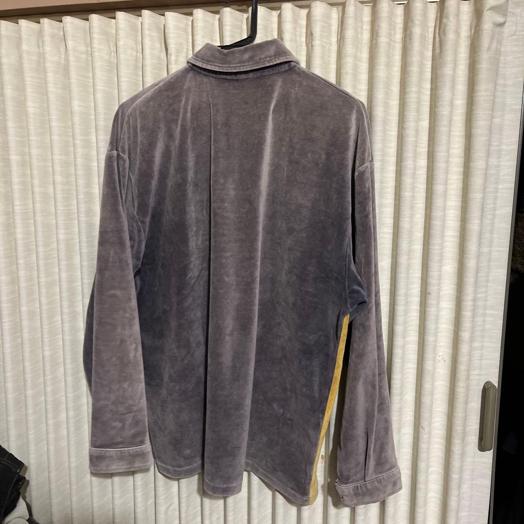 90s Quick silver クイックシルバー　ベロア　ポロ　イエロー　M