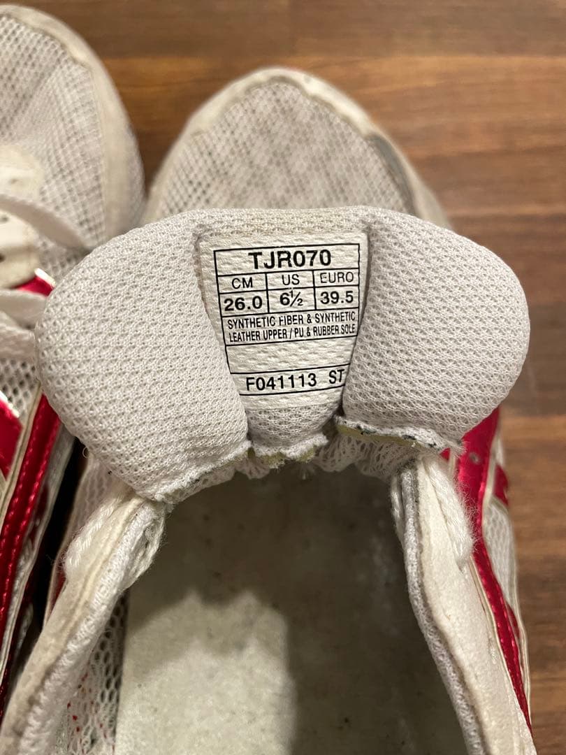 ASICS TARTHER JAPAN メンズ26.0cm ホワイト/レッド