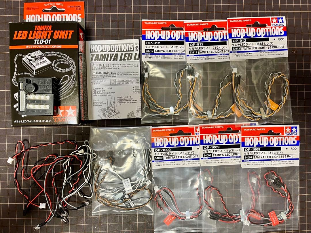 【新品未使用・一部中古品】タミヤ LEDライトユニット&LEDライトセット