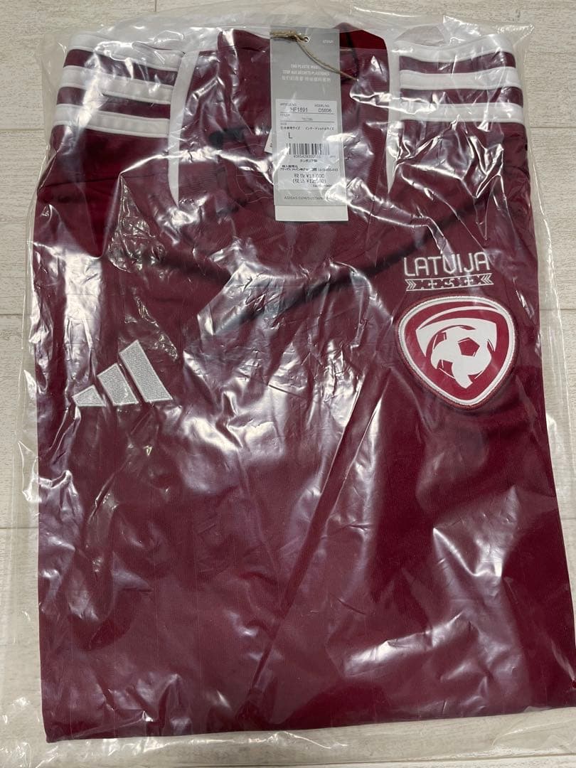 ⭐️新品未使用 adidas⭐️ ラトビア代表 ユニフォーム ホーム 半袖