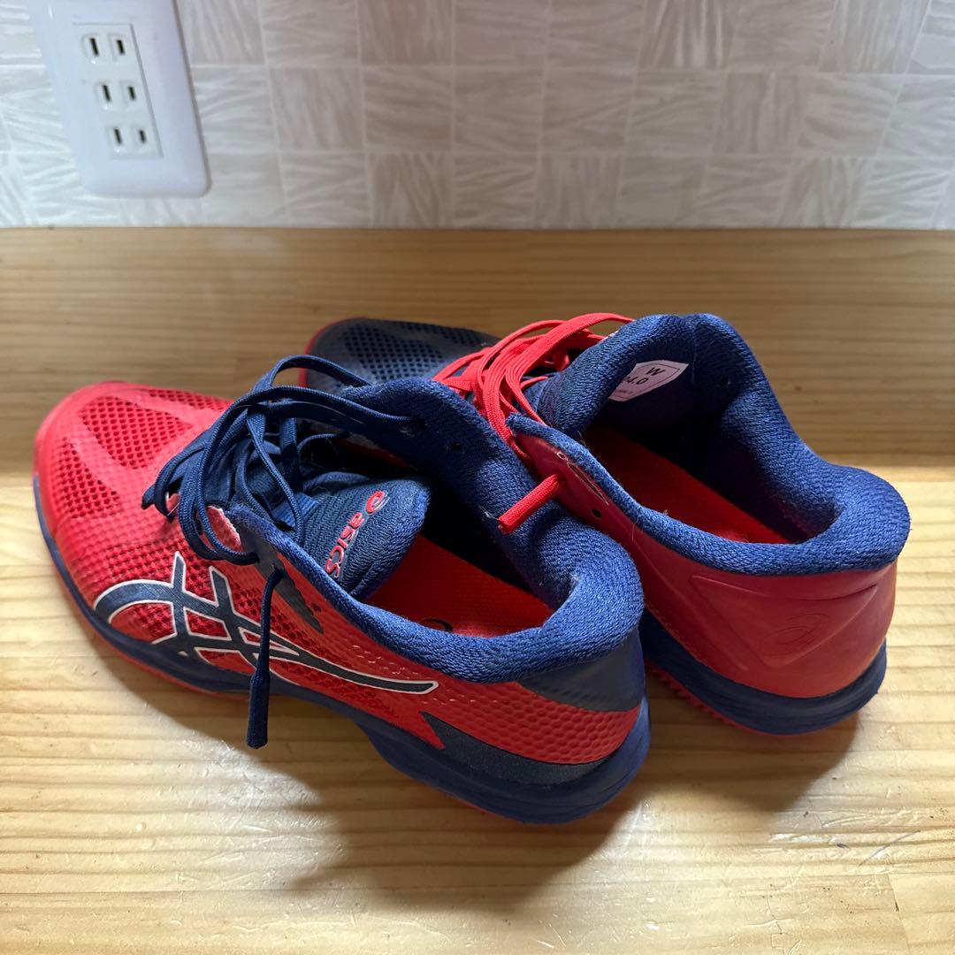 asics バレーボールシューズ 24.0cm 赤/青