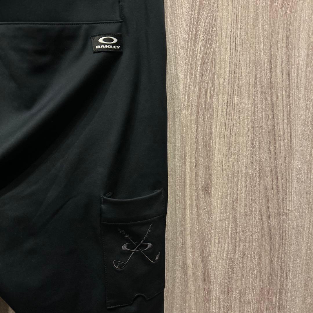 【美品】OAKLEY ゴルフウェア 上下セットアップ ジャージ 刺繍ロゴ 古着